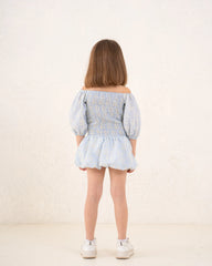 Girl embroidered smocked dress - Venti