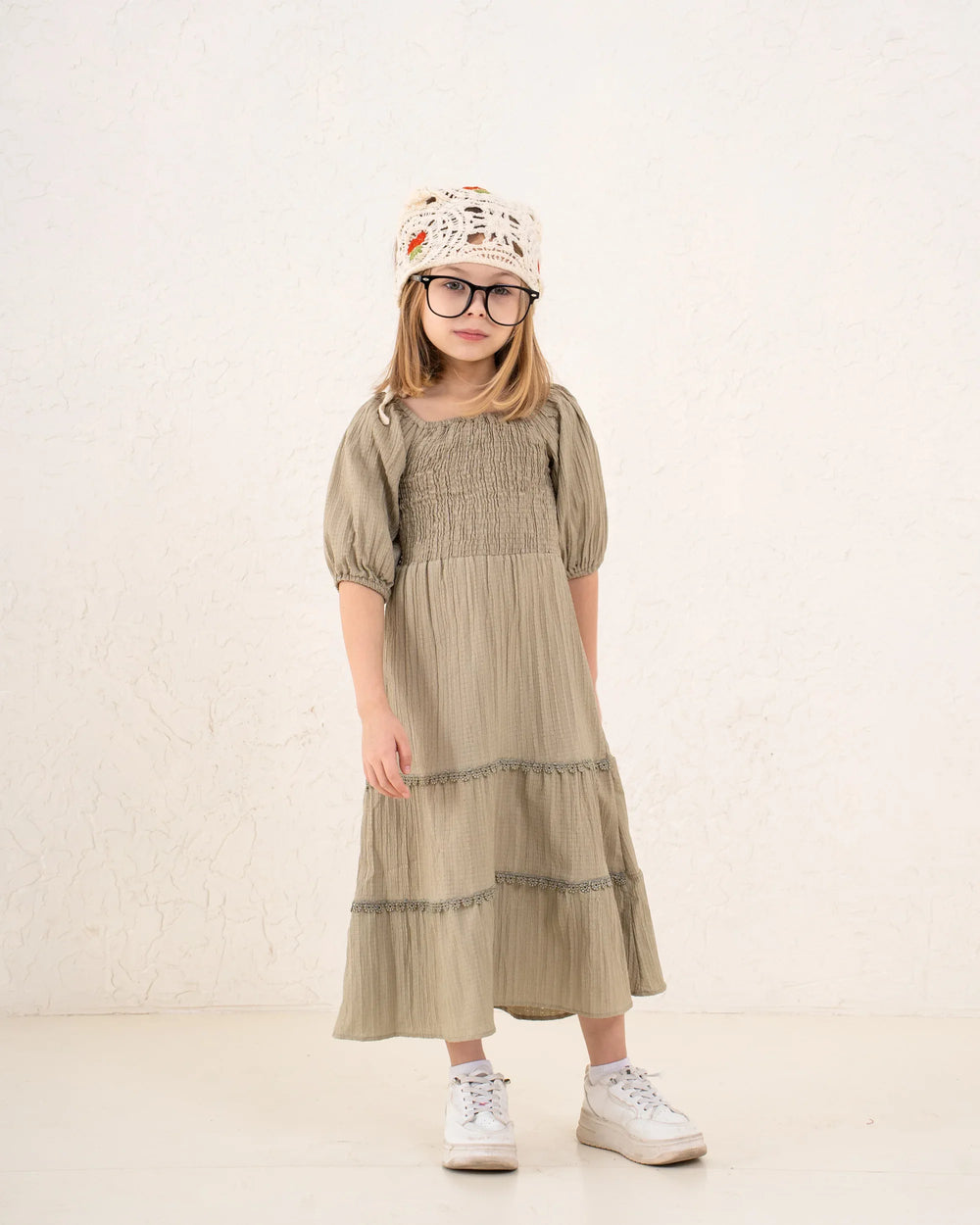 Girl maxi smocked dress - Venti