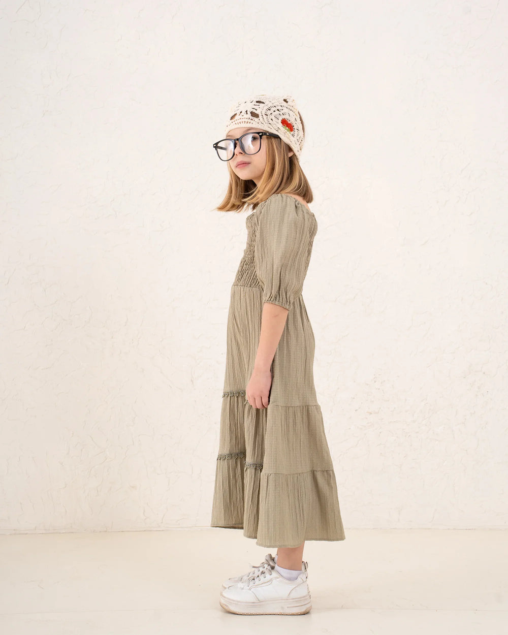 Girl maxi smocked dress - Venti