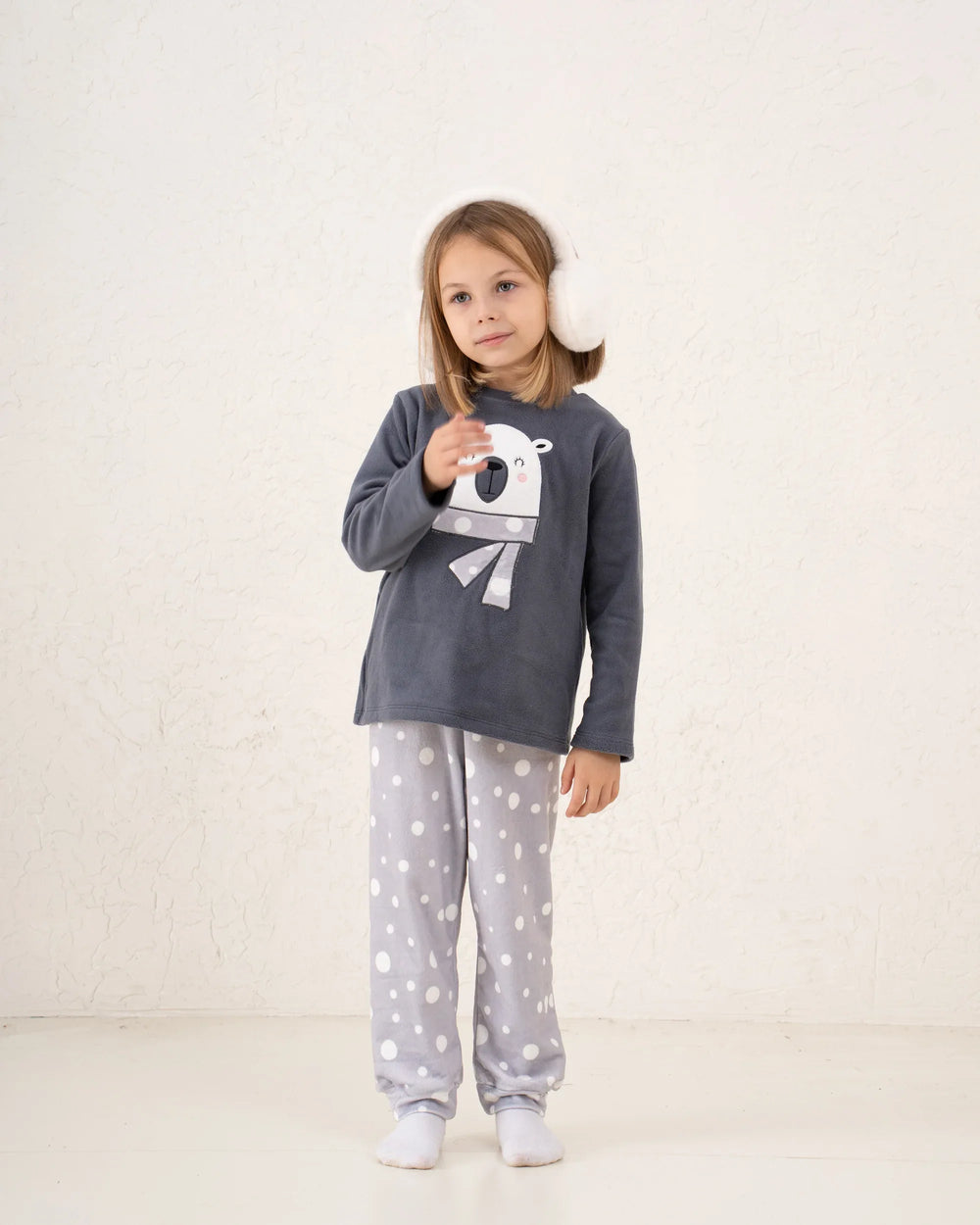 Polar Print Fleece Pajama Set - Venti