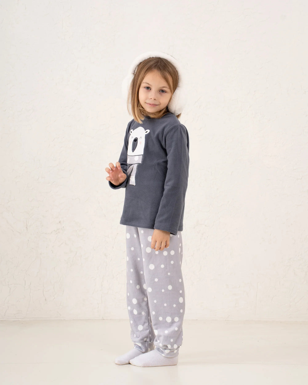 Polar Print Fleece Pajama Set - Venti