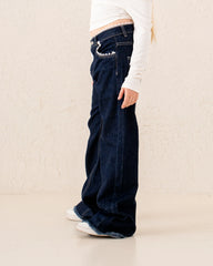 Girl denim pants lace detail - Venti