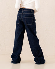 Girl denim pants lace detail - Venti