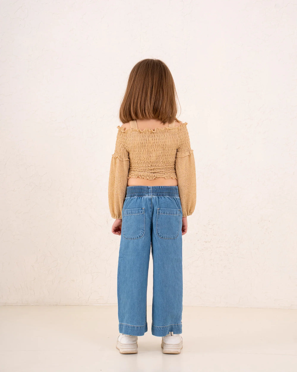 Girl studded denim pants - Venti