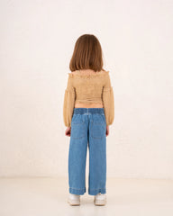 Girl studded denim pants - Venti