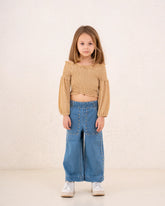 Girl studded denim pants - Venti
