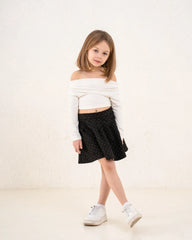 Girl ribbed ruched top - Venti