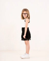 Girl fringed suede Skirt - Venti