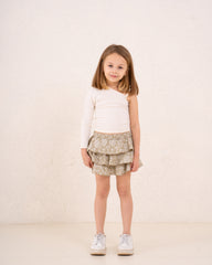 Girl Marina ruffles printed skirt