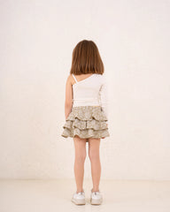 Girl Marina ruffles printed skirt - Venti