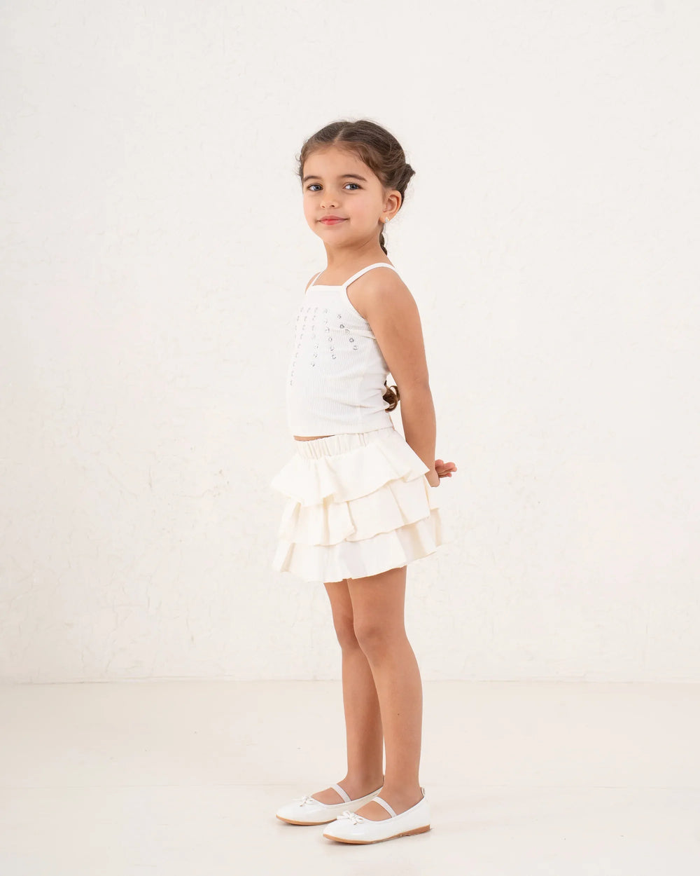 Girl ruffle cotton skirt - Venti