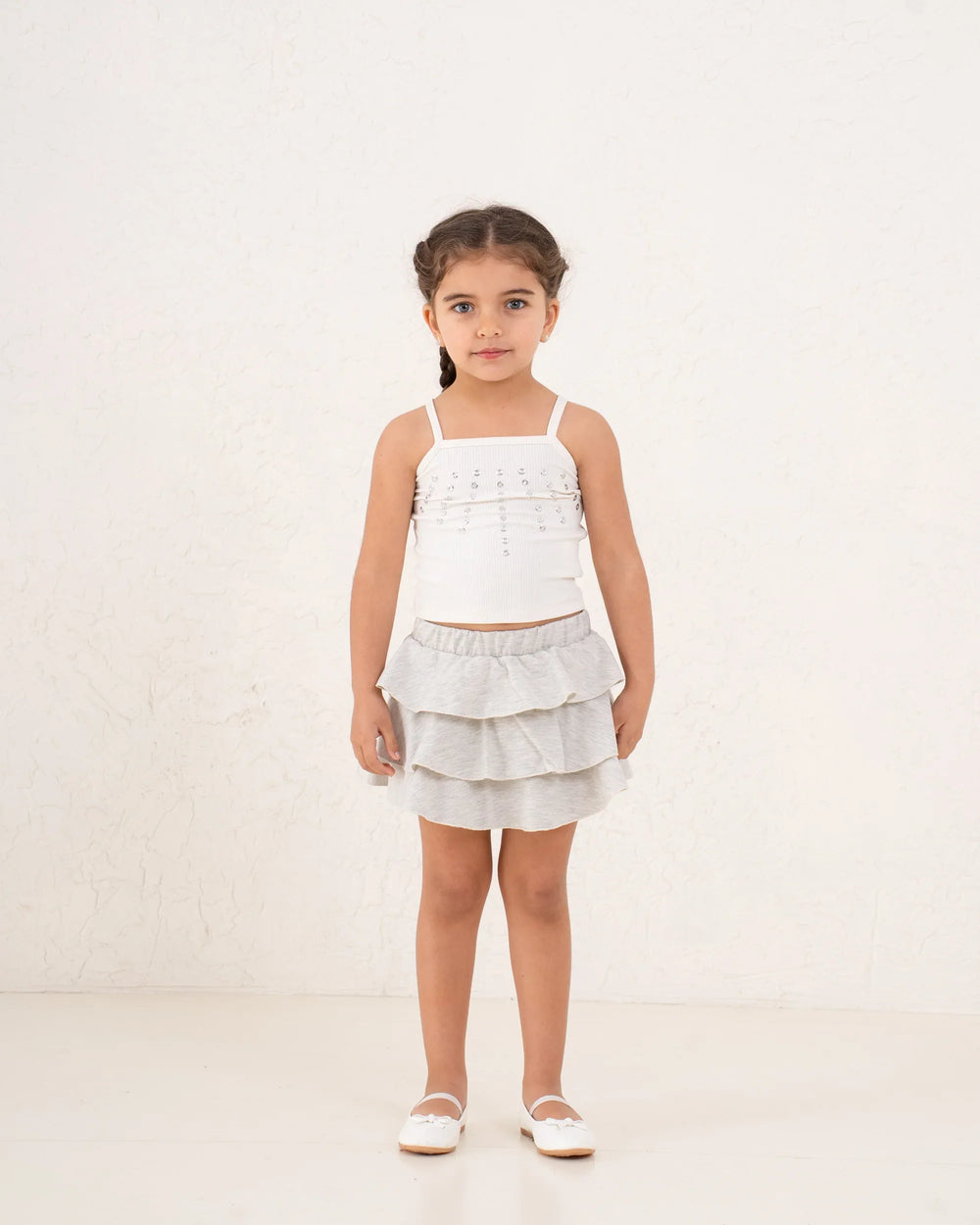 Girl ruffle cotton skirt - Venti