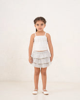 Girl ruffle cotton skirt - Venti