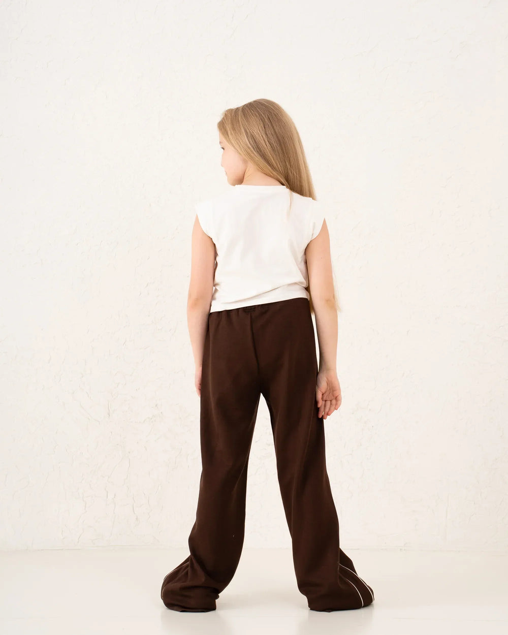 Piped Contrast Wide Leg Track Pants - Venti