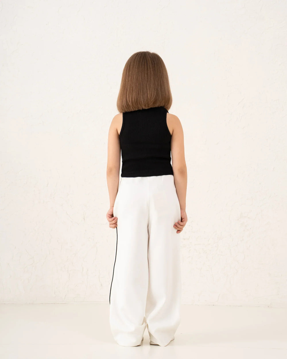Piped Contrast Wide Leg Track Pants - Venti