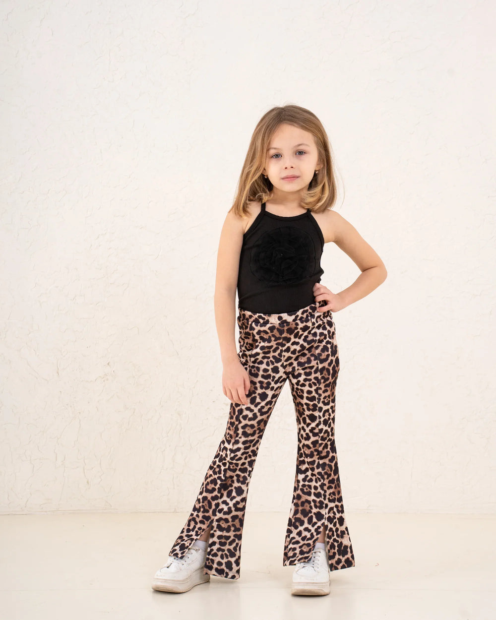 Girl leopard print flare pants - Venti