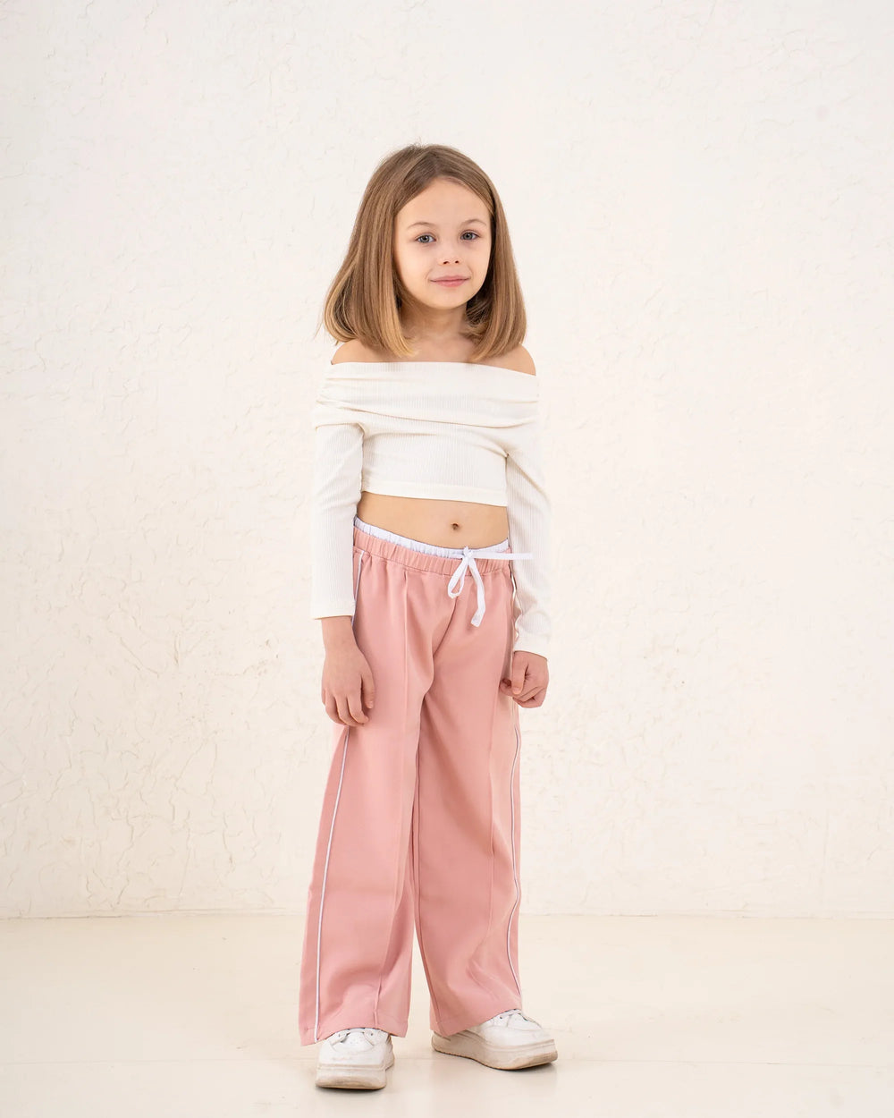 Girl ribbed ruched top - Venti