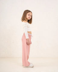 Girl ribbed ruched top - Venti