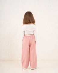 Girl ribbed ruched top - Venti