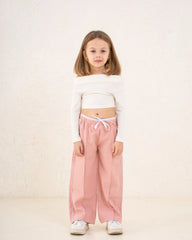 Girl ribbed ruched top - Venti