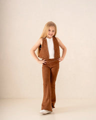 Girl studded suede pants - Venti