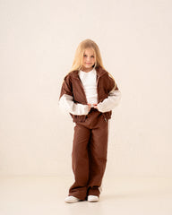 Girl nylon contrast pants - Venti