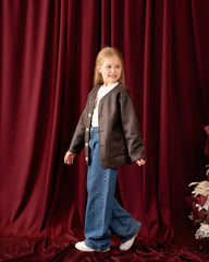 Double-Faced Reversible Leather Jacket - Venti