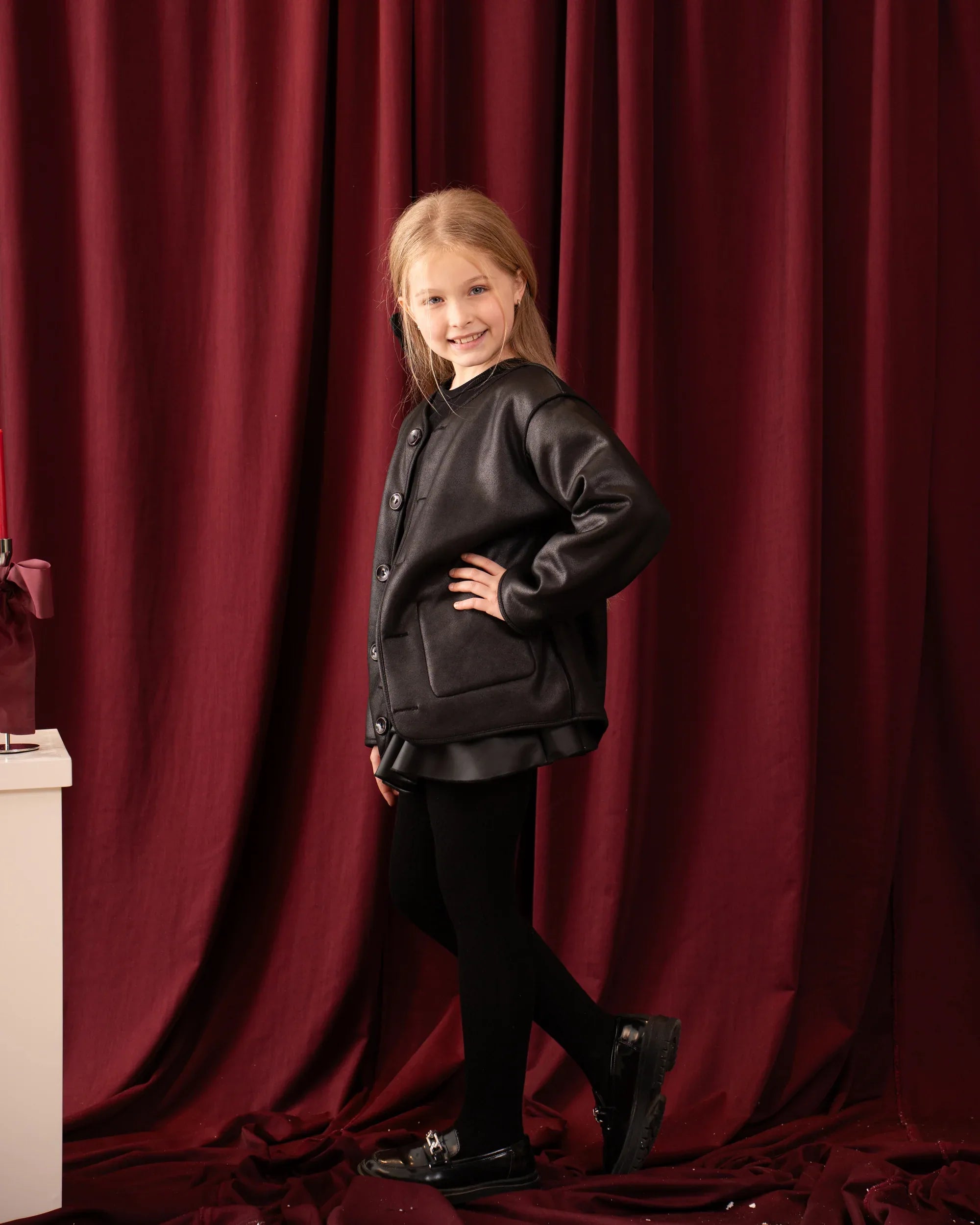 Double-Faced Reversible Leather Jacket - Venti