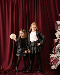 Ruffled Leather Skirt - Venti