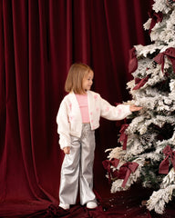 Textured Bow-Detail Jacket - Venti