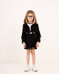 Girl fringed suede Skirt - Venti