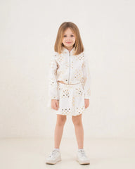 Girl sequin pattern zip up jacket - Venti