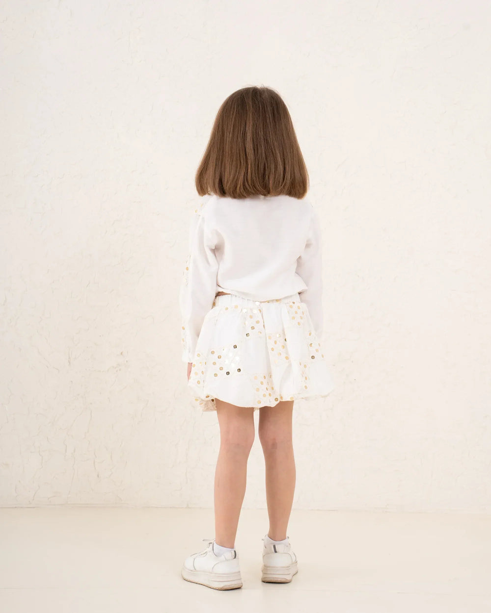 Girl sequin pattern zip up jacket - Venti