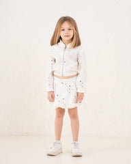 Girl sequin pattern zip up jacket - Venti