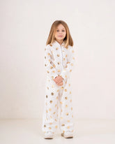 Girl sequin flower pattern zip up jacket - Venti