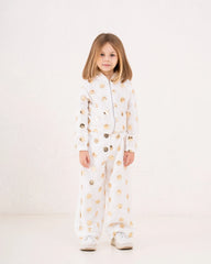 Girl sequin flower pattern zip up jacket - Venti