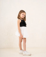 Girl ribbed pop up flower top - Venti