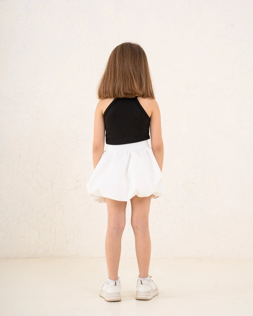 Girl ribbed pop up flower top - Venti