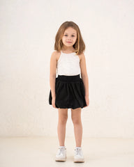 Girl ribbed pop up flower top - Venti