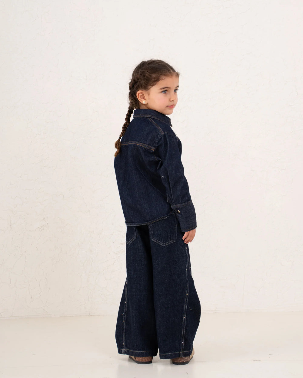 Girl denim studded shirt - Venti