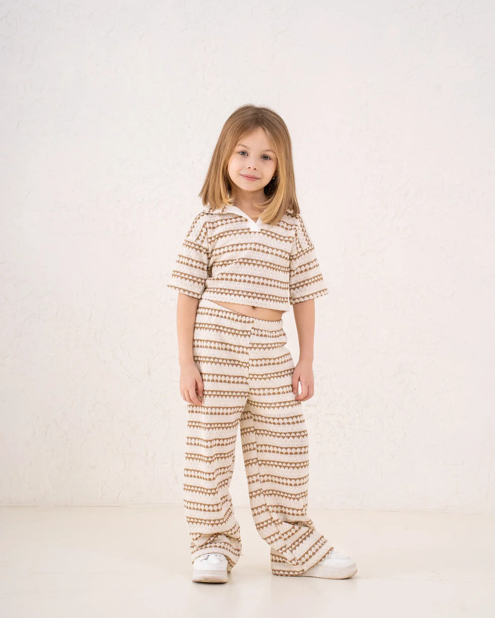 Girl knitted striped pants - Venti