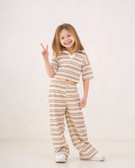 Girl knitted striped pants - Venti
