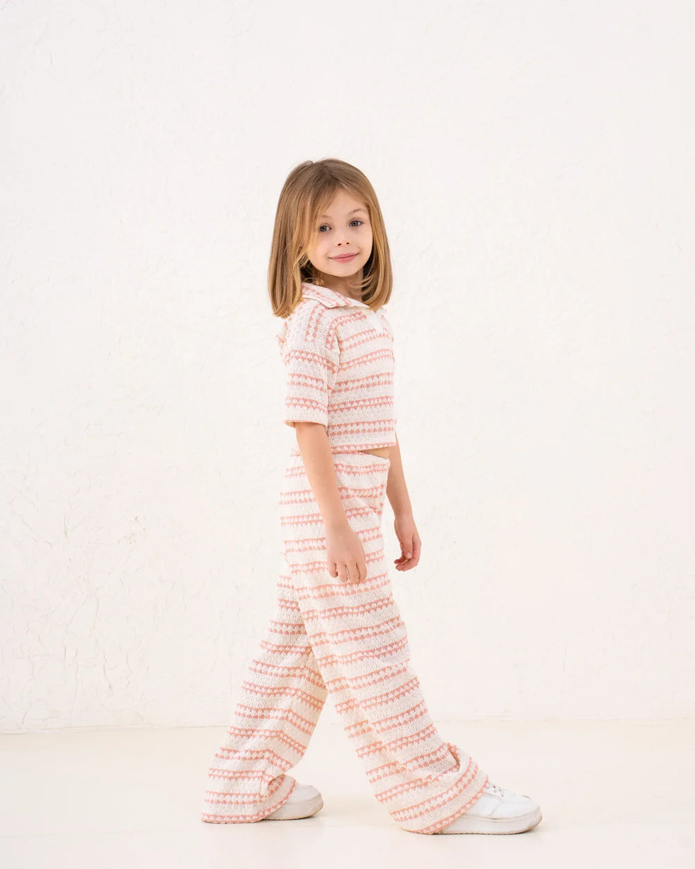 Girl knitted striped pants - Venti