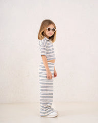 Girl knitted striped pants - Venti