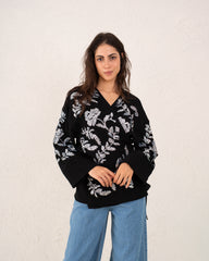 Women sequined wrap top