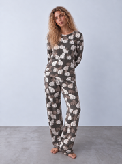 Women pandas fleece pajama