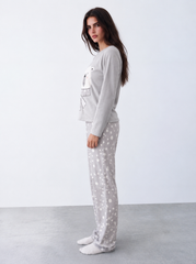 Polar Print Fleece Pajama Set
