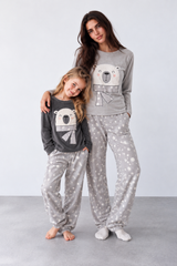 Polar Print Fleece Pajama Set