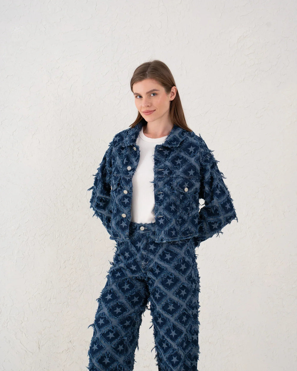 Star Patchwork Denim Jacket - Venti