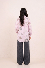 Women unfinished denim
